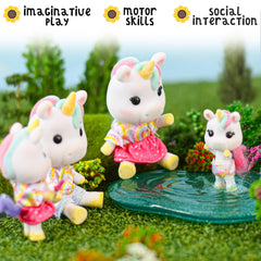 Sunny Days Entertainment Daydreamers unicorn family baby Twinkle ready for gentle pretend adventures