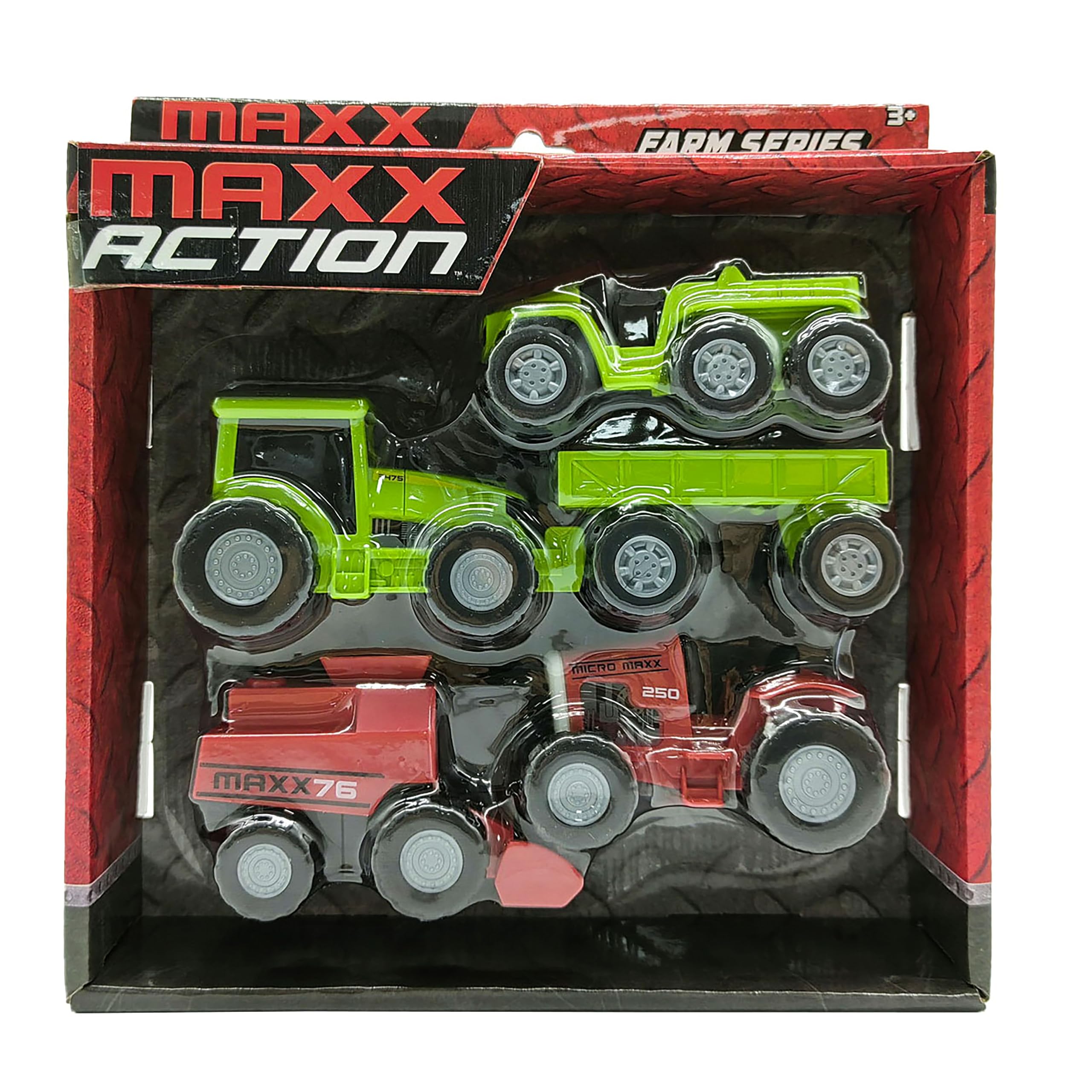 Sunny Days Maxx Action play set display supports shared farming adventures.