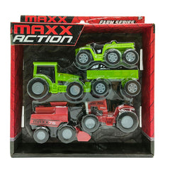 Sunny Days Maxx Action play set display supports shared farming adventures.