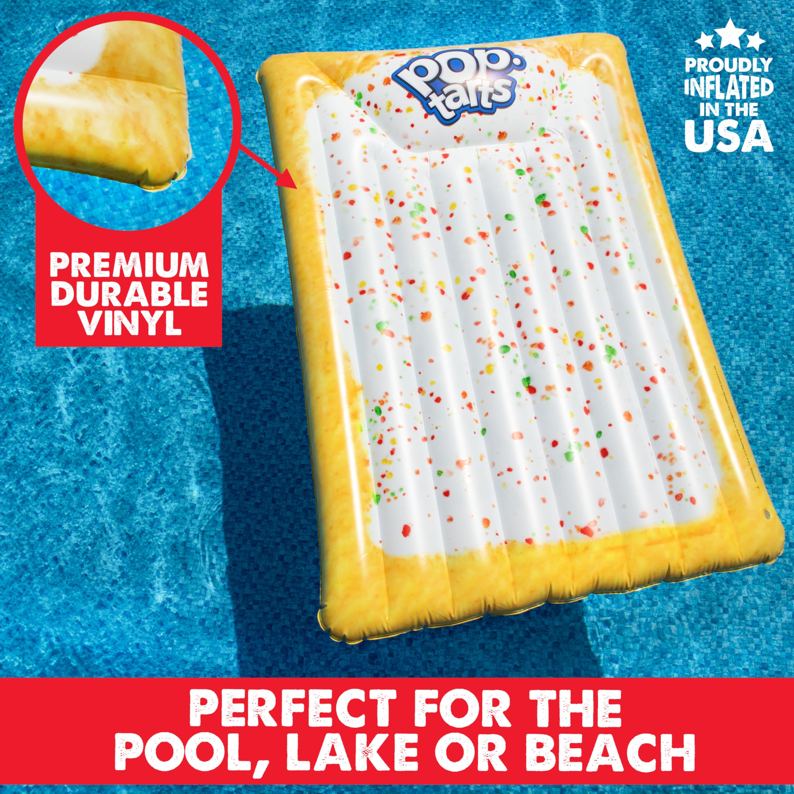Sunny Days Pop-Tarts float creates share-worthy moments at pool parties and gatherings.