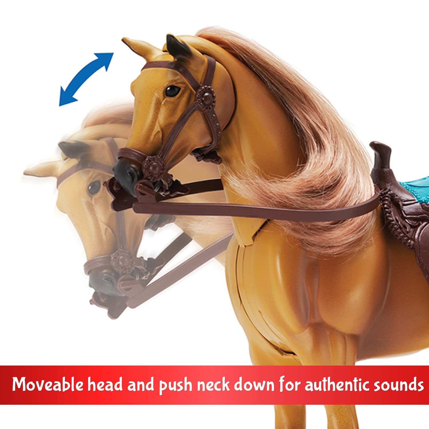 Sunny Days Deluxe horse with textured mane and tail for grooming sessions