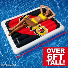 Sunny Days Uno Pool Float logo side adds Uno flair for lounging in style