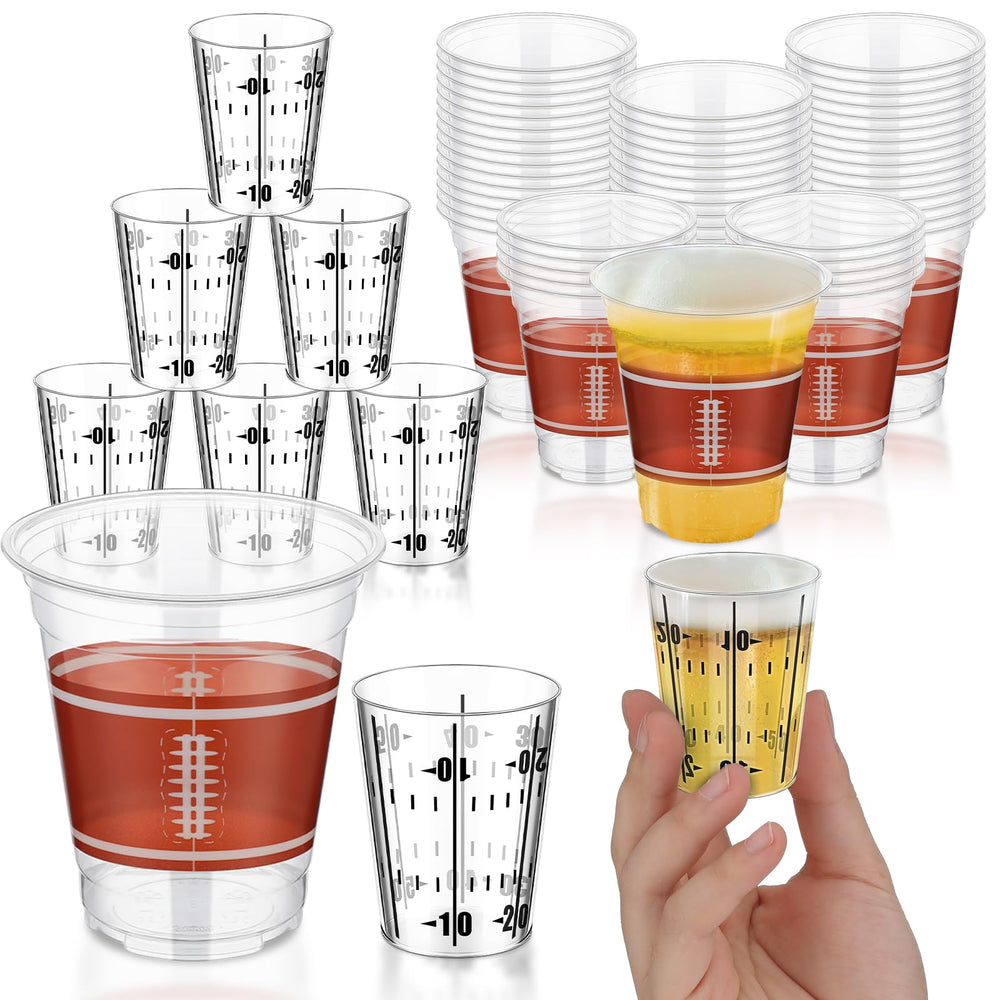 Sunnychicc football cups 16oz for game day beverages