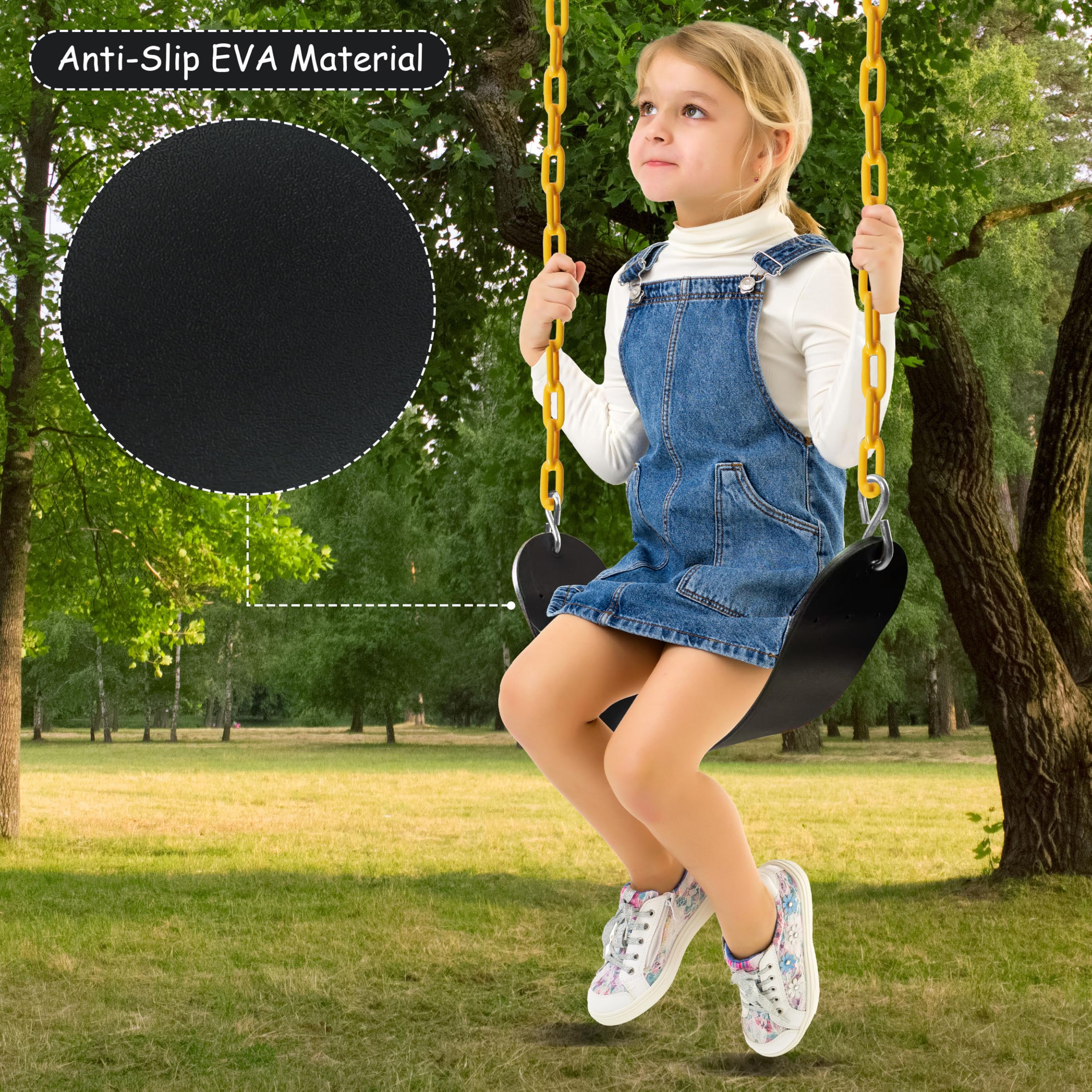 Sunnyglade 66inch chains highlighting sturdy hardware for swings
