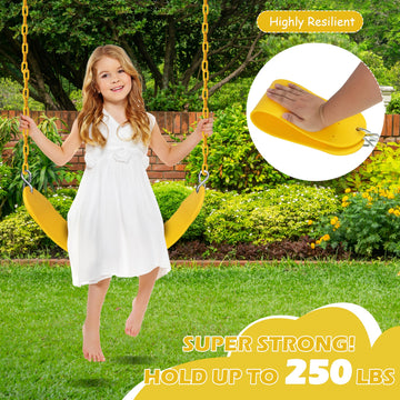 Sunnyglade EVA soft swing seat delivers comfortable, deformation-resistant seating.