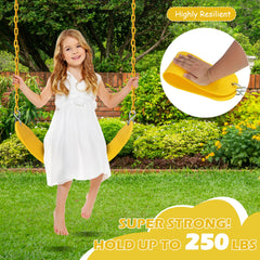 Sunnyglade EVA soft swing seat delivers comfortable, deformation-resistant seating.