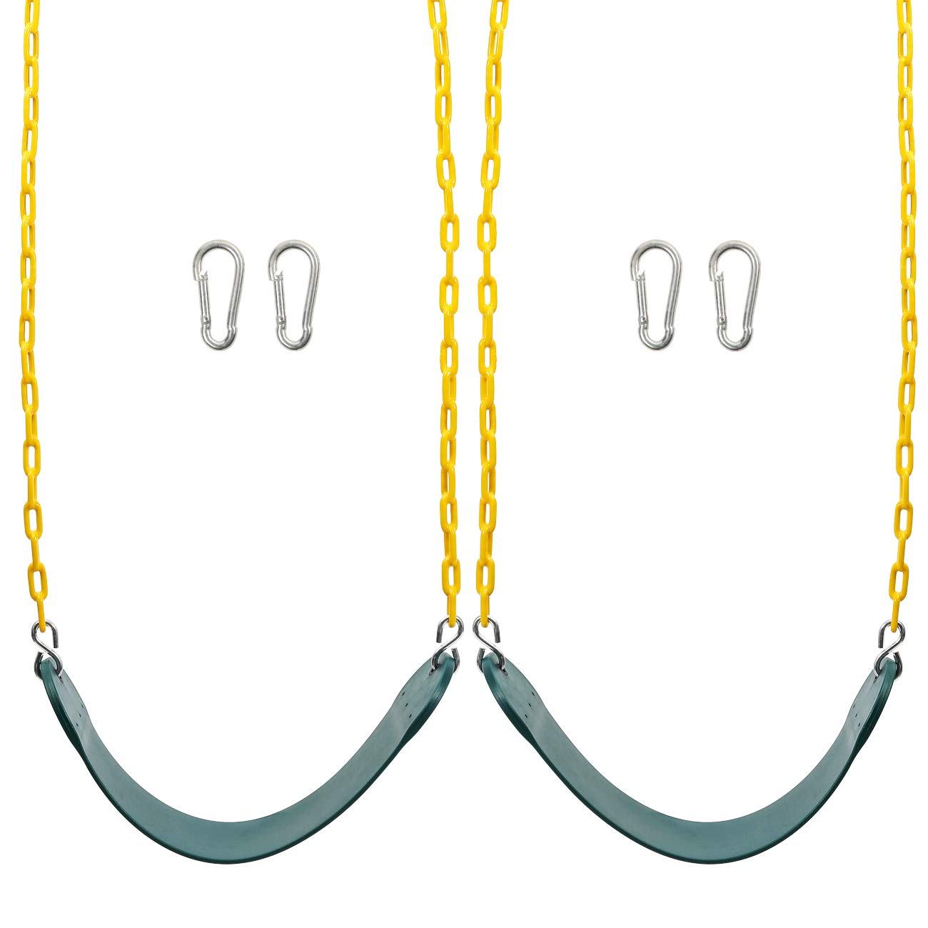 Sunnyglade heavy-duty swing seat pair for durable backyard use.