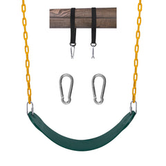 Sunnyglade heavy-duty swing seat in green for backyard fun
