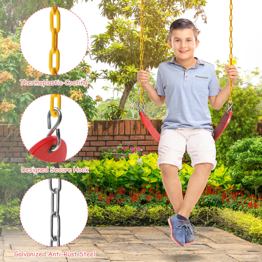 Sunnyglade EVA swing seat provides soft, comfortable seating for kids