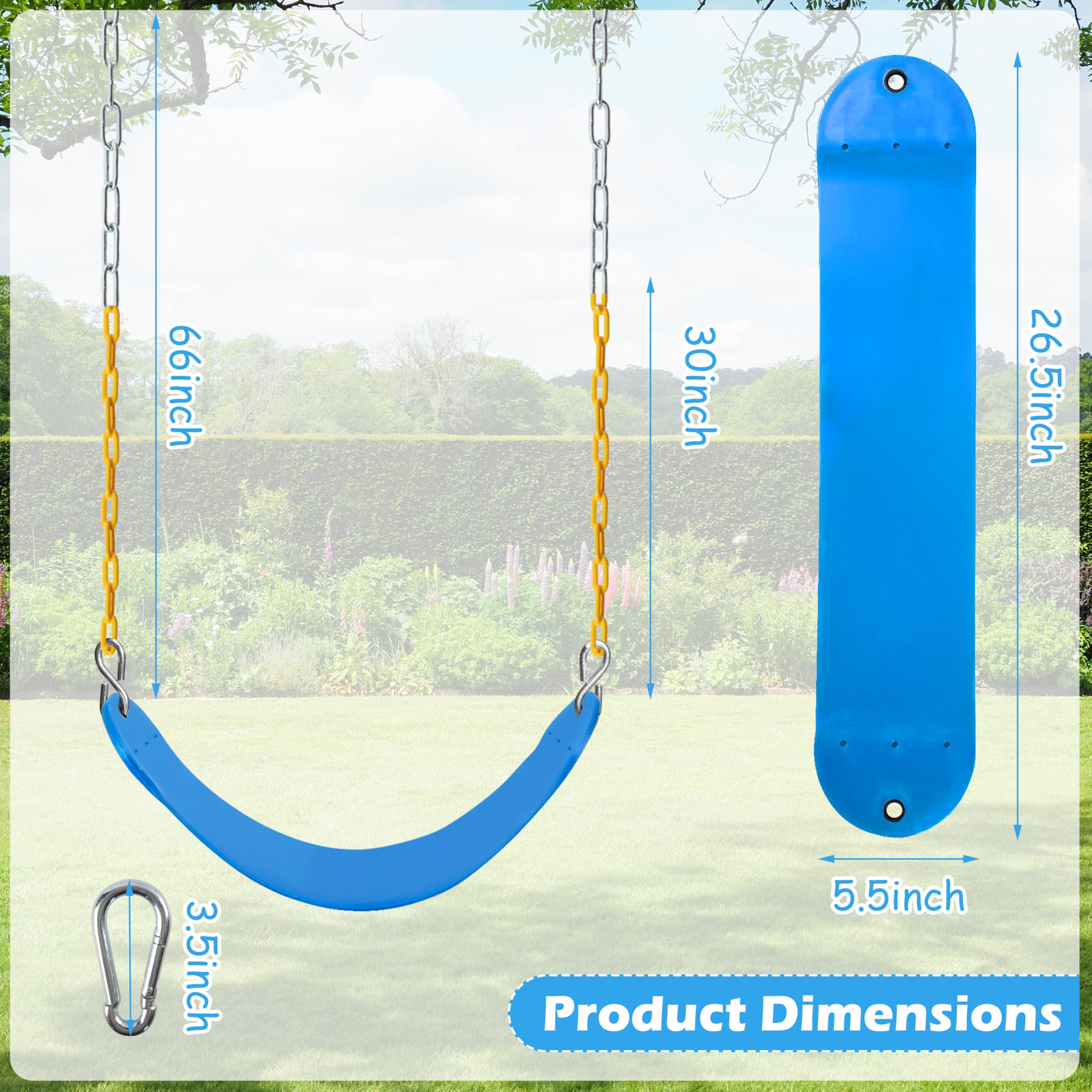 Sunnyglade two-pack makes upgrading or replacing swings easy.