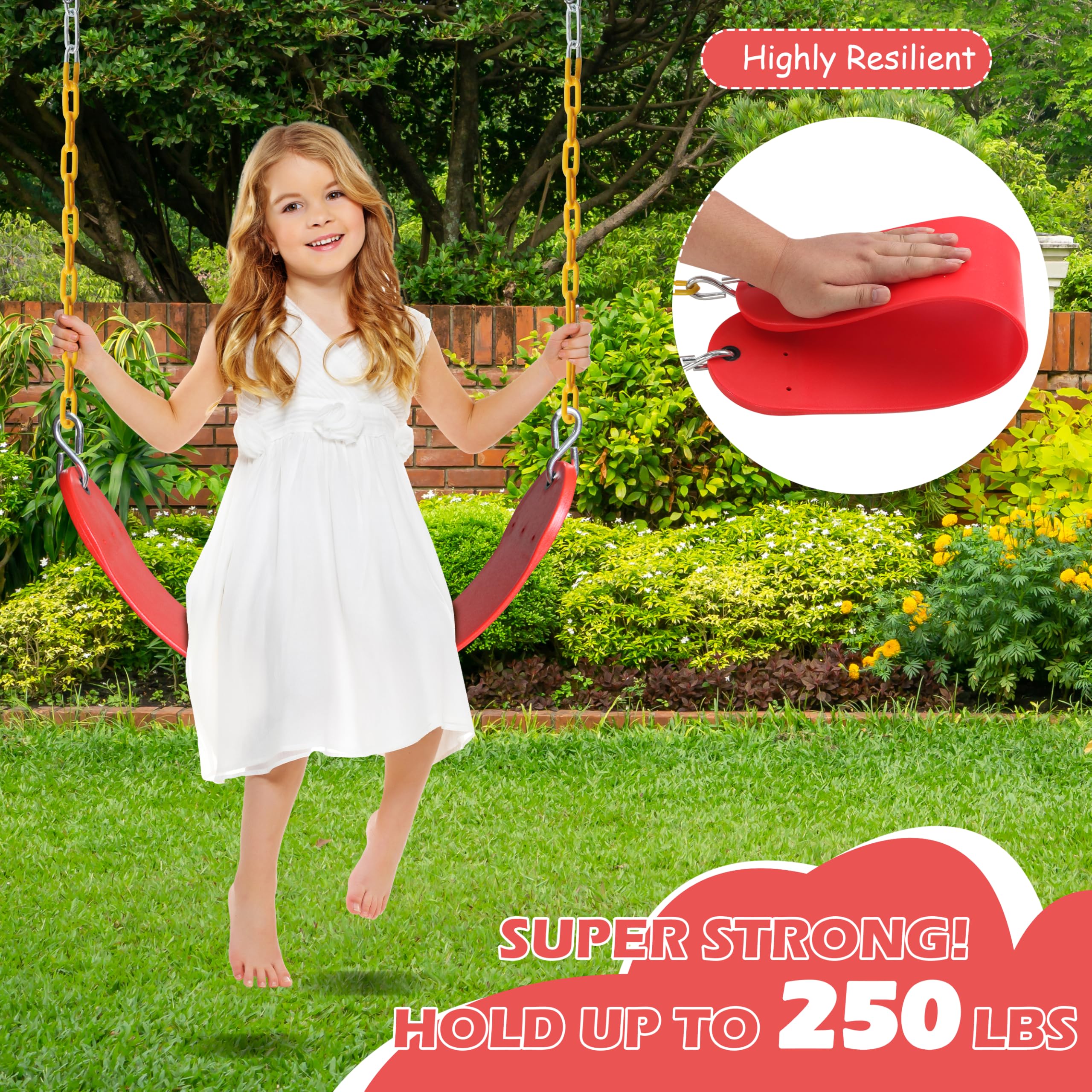 Sunnyglade U-shaped swing seat design improves stability