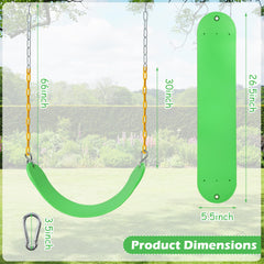 Sunnyglade U-shaped seat design enhances balance and safe swinging.