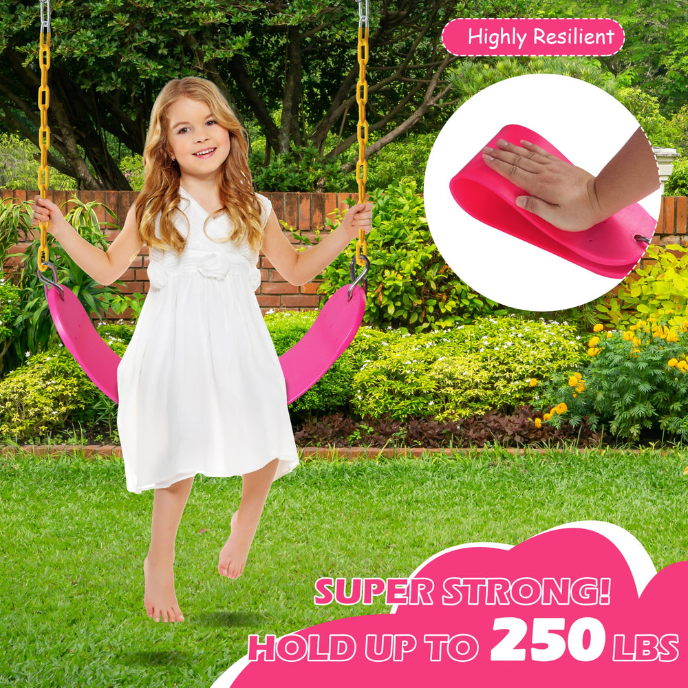 Sunnyglade U-shaped swing seat stabilizes seating for kids.