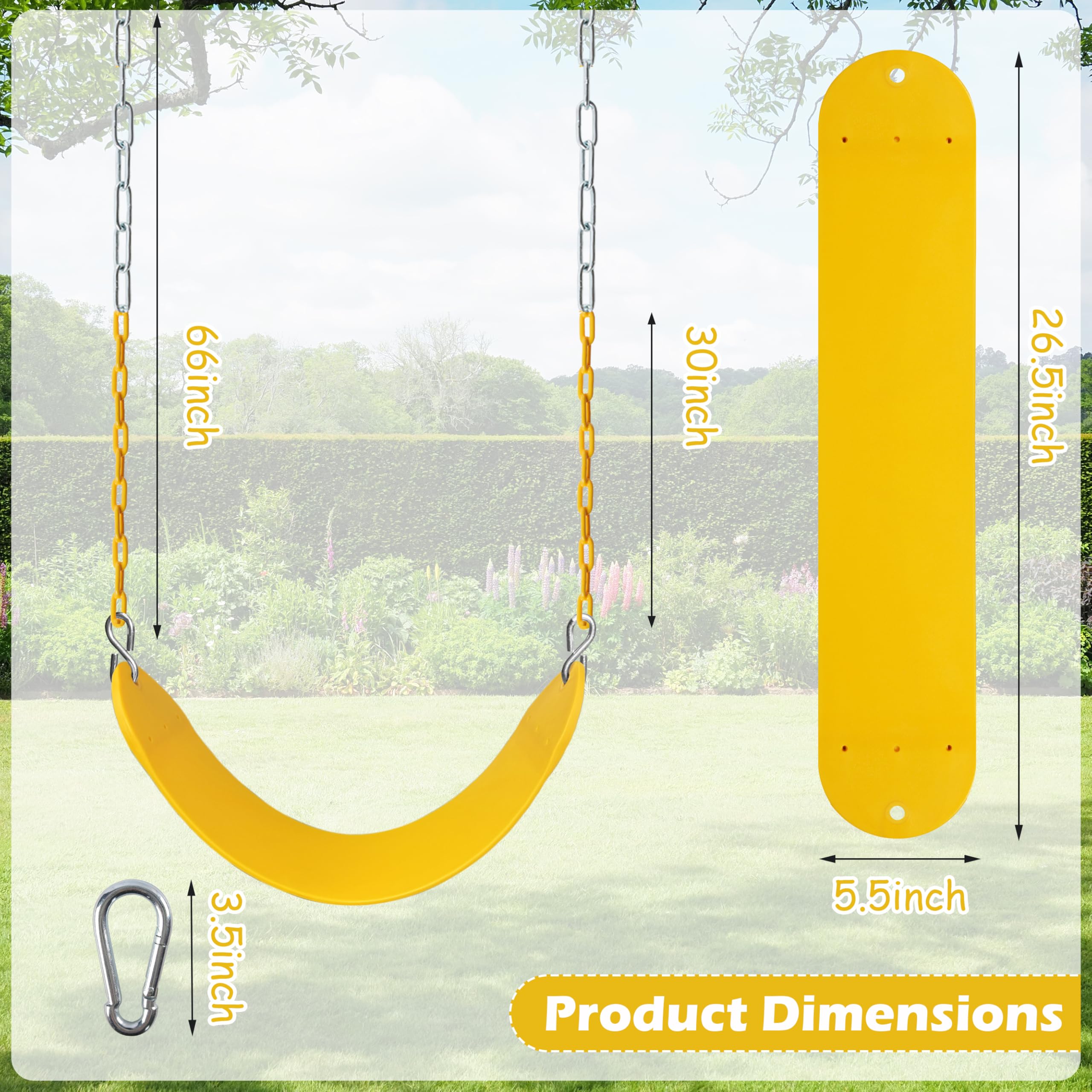 Sunnyglade U-shaped design helps stable seating for safe swinging.
