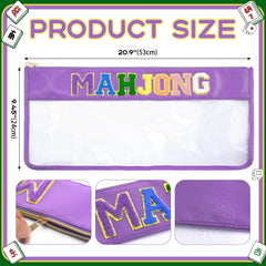 Sunnymove American Mahjong Bag with embroidered letters for stylish tile display