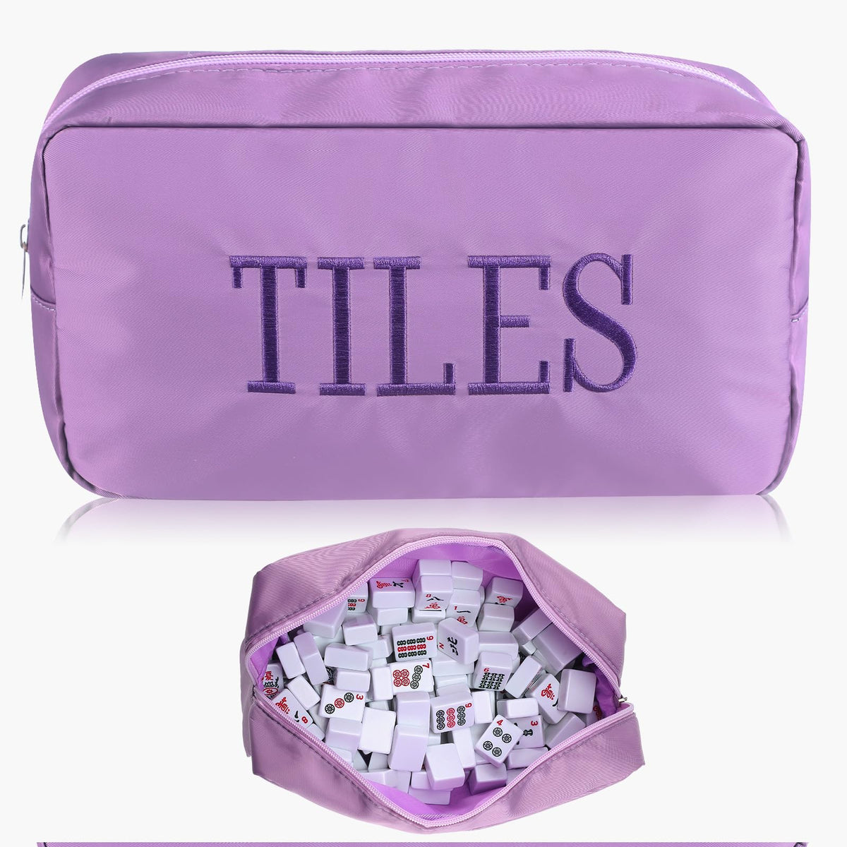 Sunnymove tile bag with zipper shows secure storage on the go