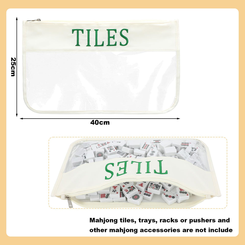 Sunnymove mahjong racks storage bag with drawstring closure for easy carrying.