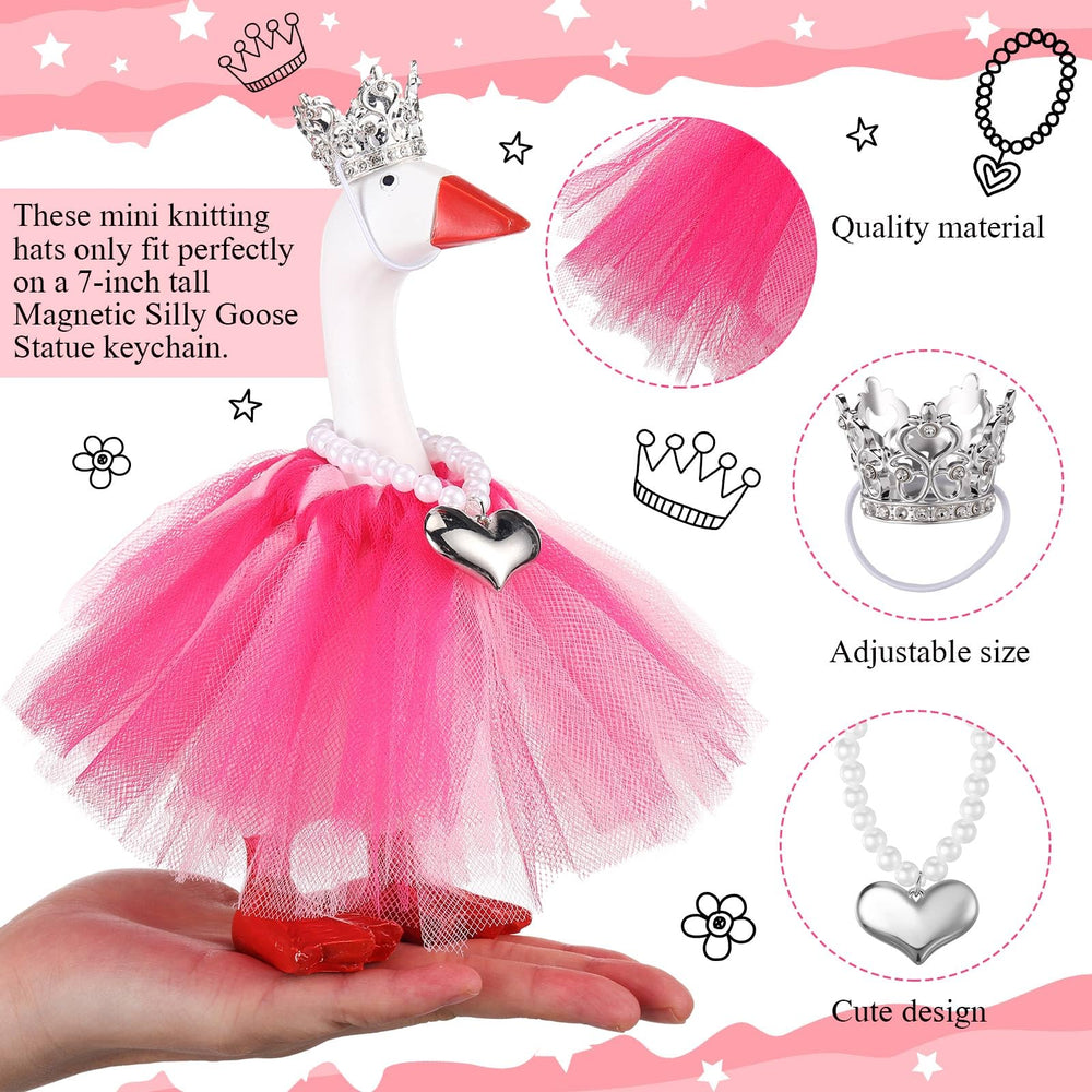 Sunnymove goose necklace heart pendant completes a cute desk costume