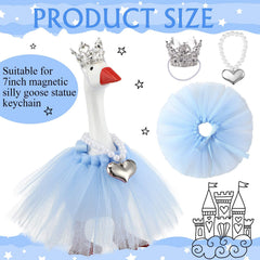 Sunnymove blue tutu dress on goose for festive display