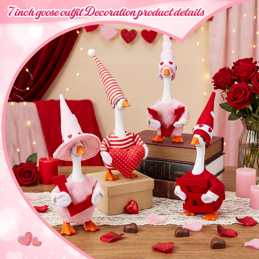 Sunnymove goose outfits with heart pattern for Valentine's mood