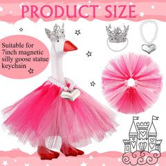 Sunnymove goose tutu dress pink enhances playful desk cosplay and decor