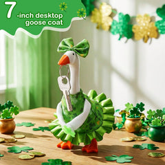 Sunnymove green shamrock goose costume brings playful charm to any display.