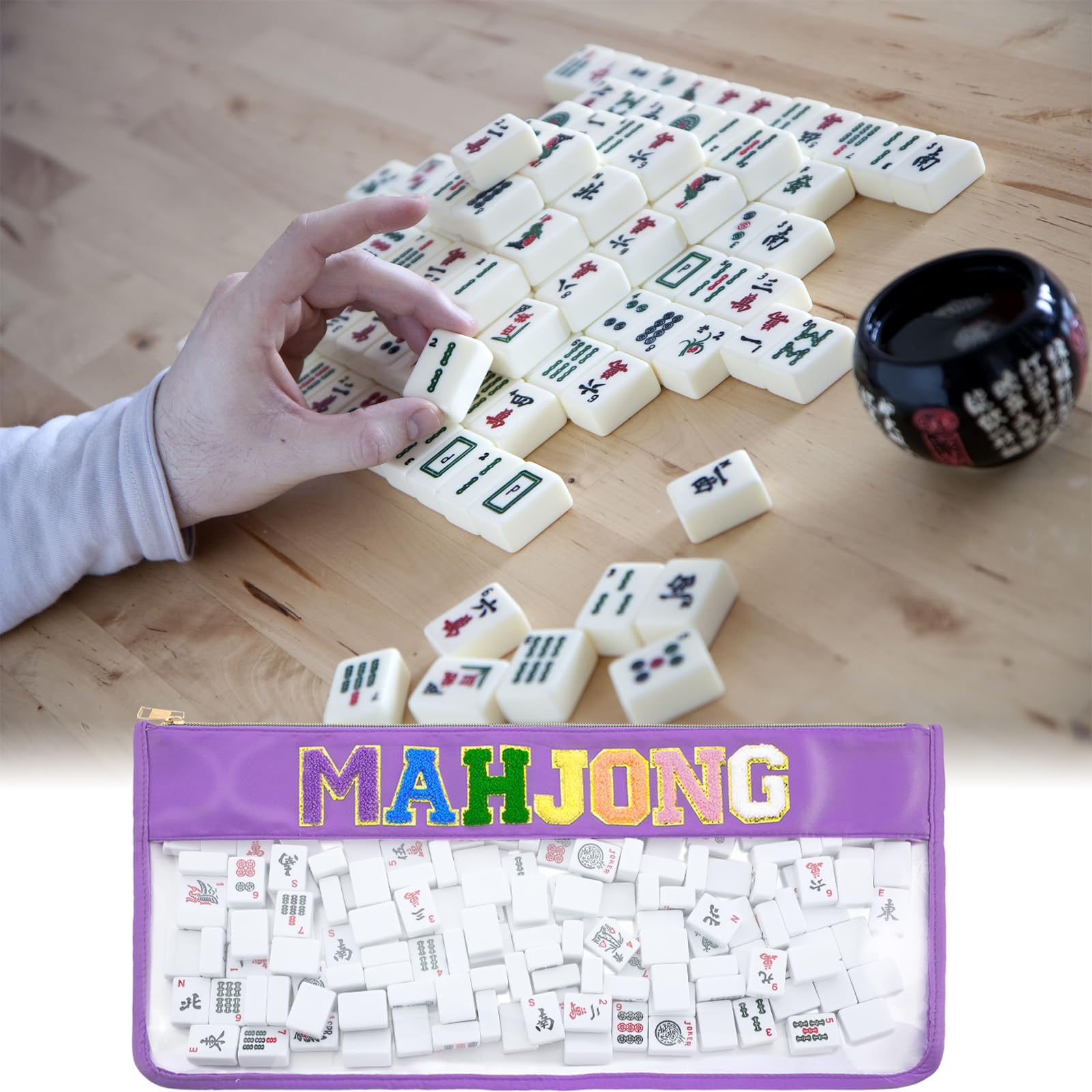 Sunnymove Mahjong bag is travel-friendly and helps organize gear in luggage