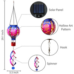 SUNNYPARK hot air balloon lantern butterfly design adds color to daytime gardens