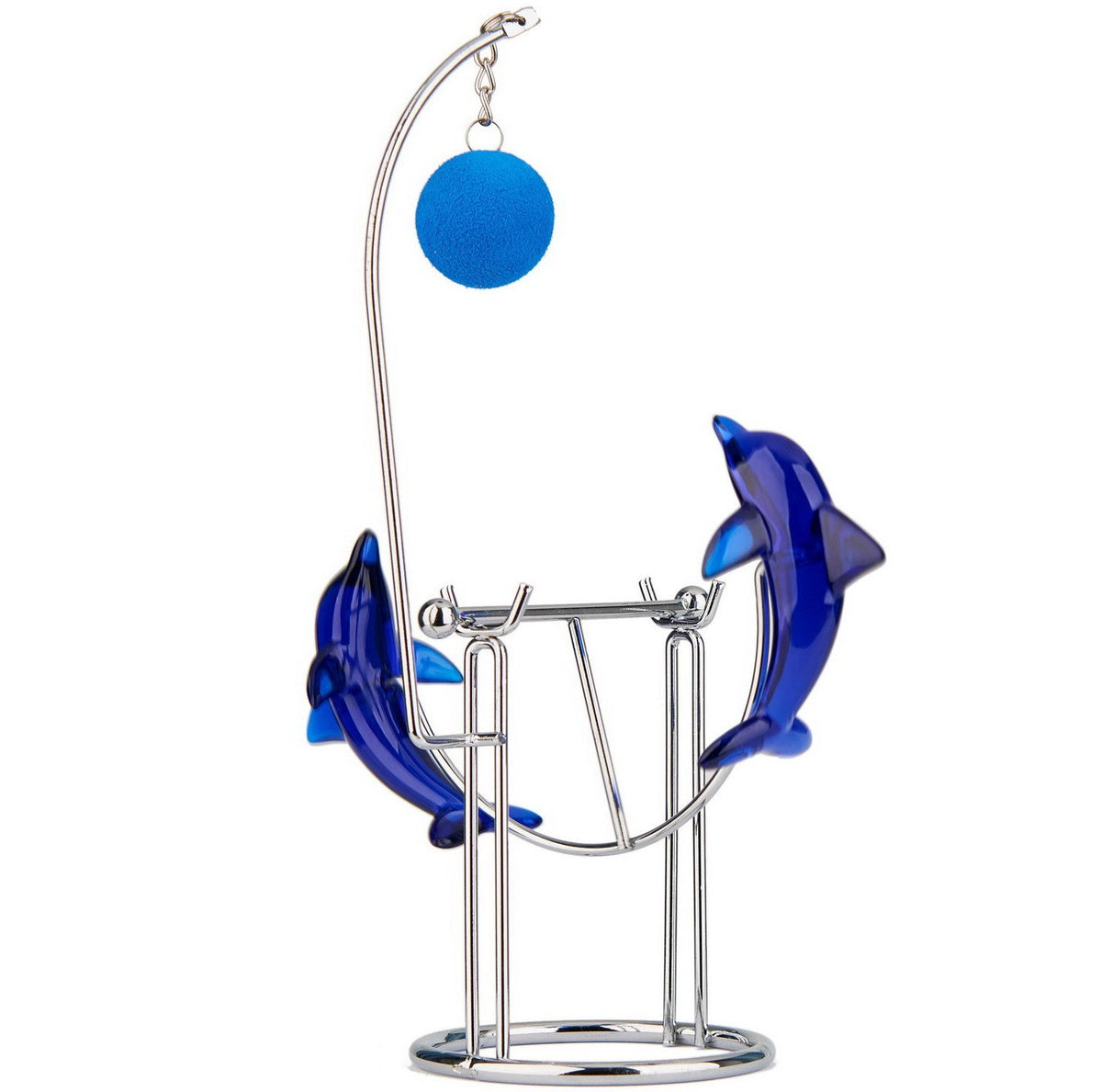 Sunnytech Dolphins kinetic unicycle on desk showing balance and motion