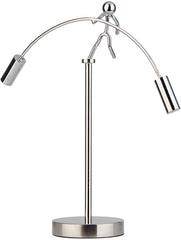 Sunnytech Lift front view on a desk, a sleek kinetic sculpture for focused workspace ambiance.