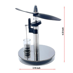 Sunnytech LT004 glass cylinder draws attention during heat-to-motion demonstrations.