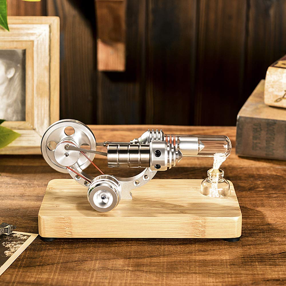 Close-up of the flywheel and metal components shows durability and precision.