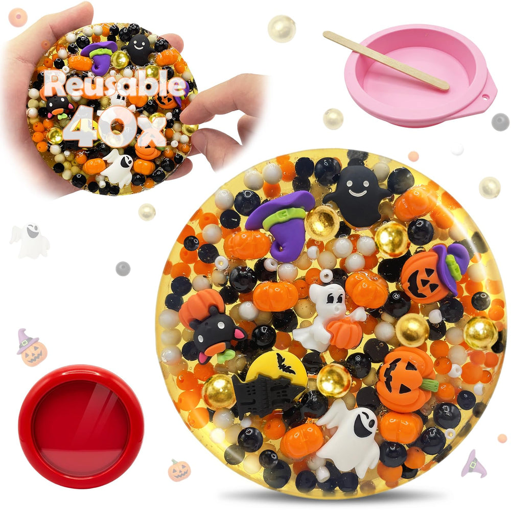 Sunolkie reusable picky fidget pad pumpkin theme for stress relief