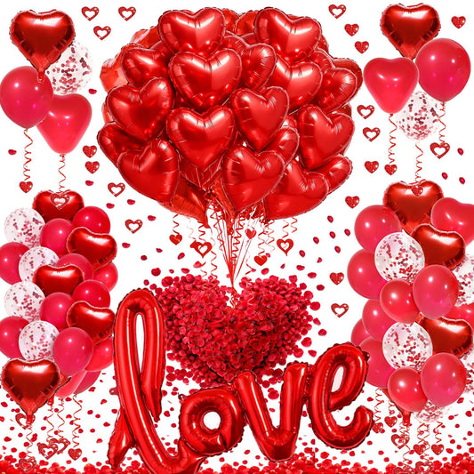 SUNPROUND 128pc Valentines kit setup for romantic events, easy to use