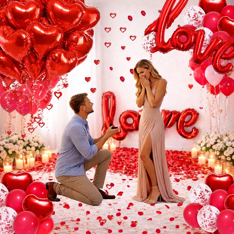 SUNPROUND red heart hanging decor enhances doorways and walls with festive vibes