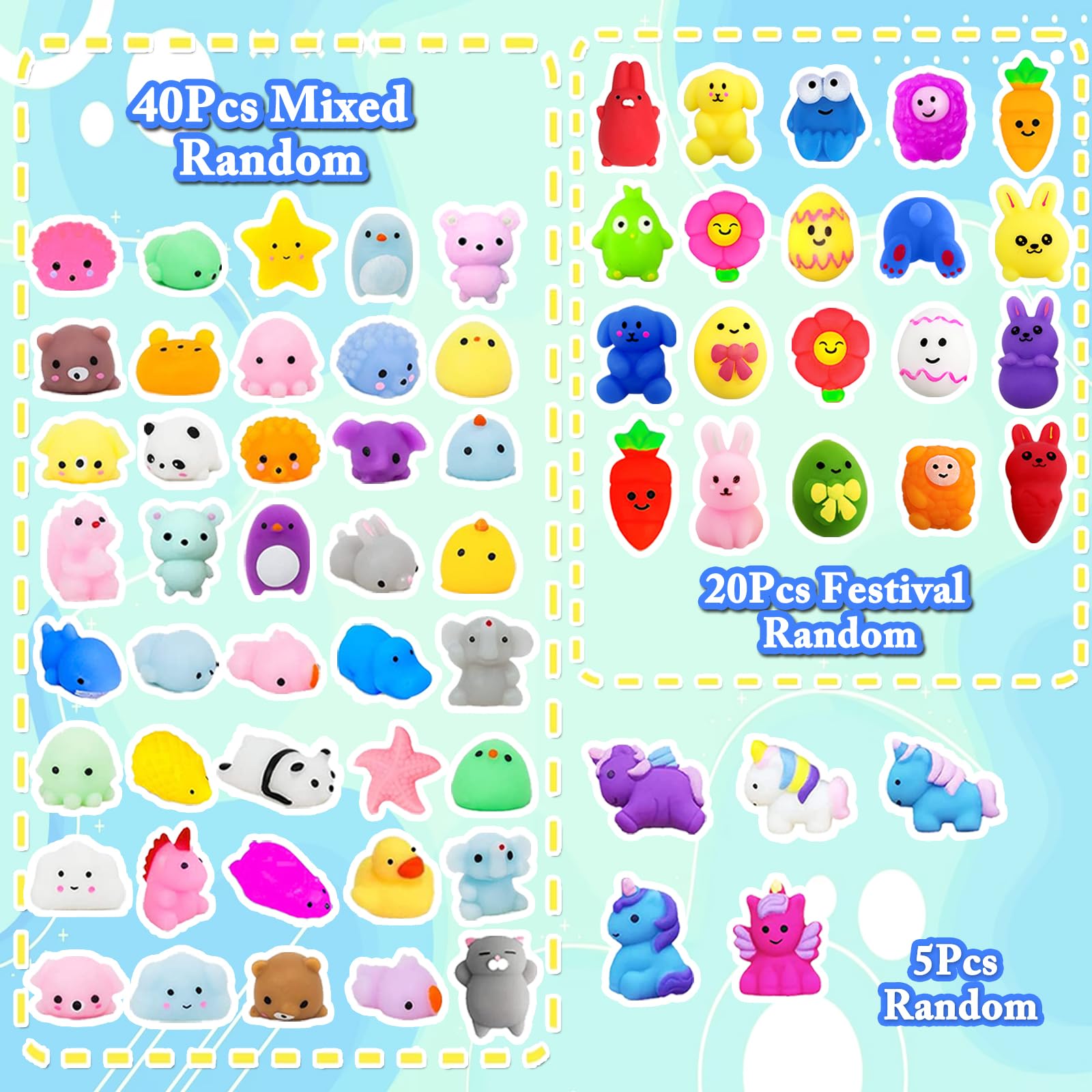 SUNPROUND Sea-themed mochi squishy for imaginative play.