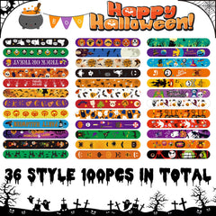 SUNPROUND Halloween slap bracelets individually wrapped for easy gifting.