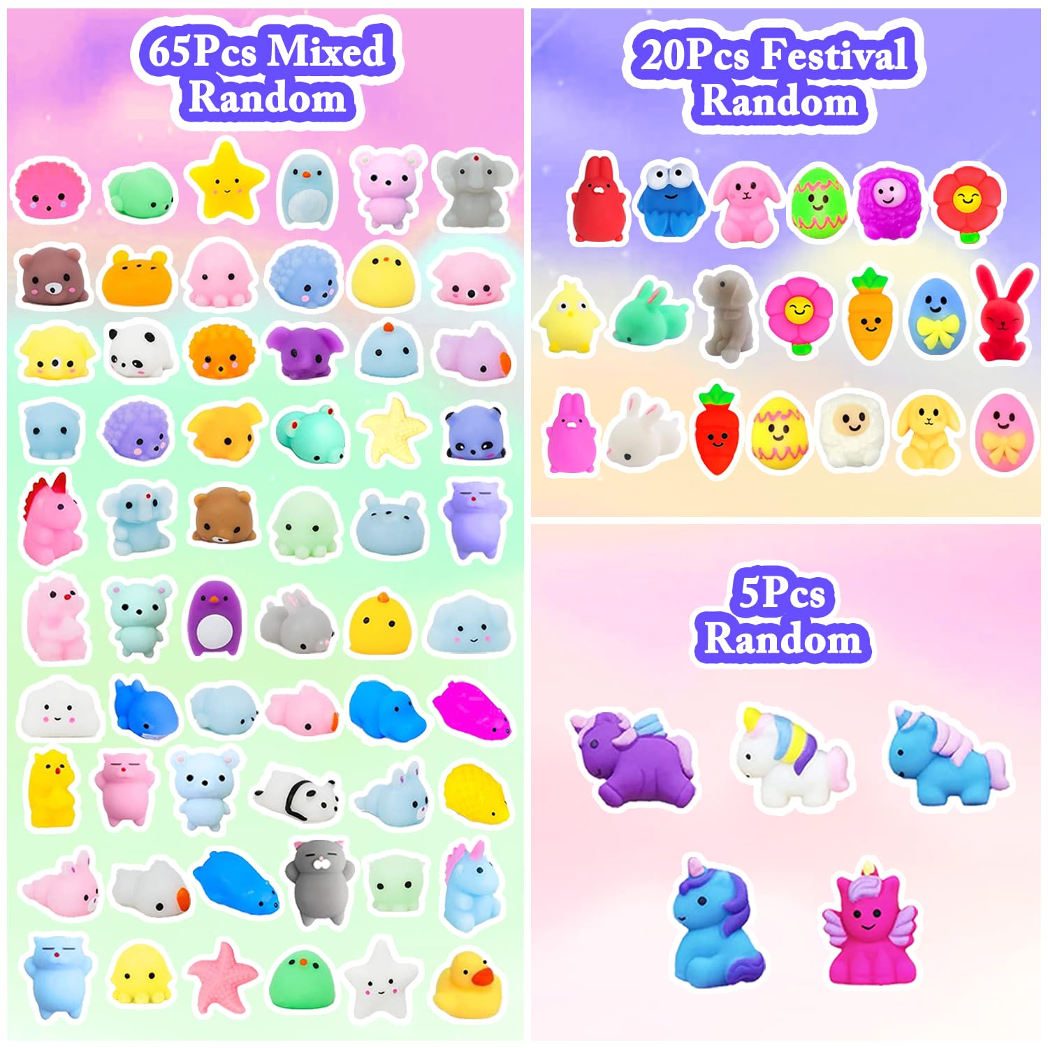 SUNPROUND mochi squishy animals for imaginative play and calm focus.