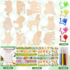 SunQiva word search cards featuring safari animals for learning