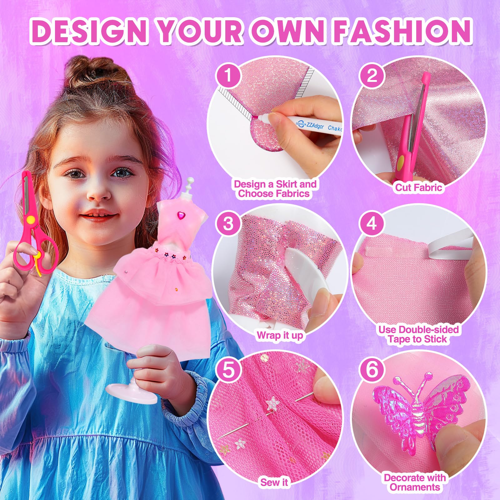 Sunrad 1500+ embellishments including butterflies and flowers inspire unique designs.