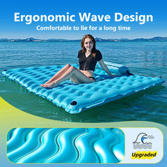 Sunrio 0.5mm PVC thick floating mat delivers durable buoyancy.