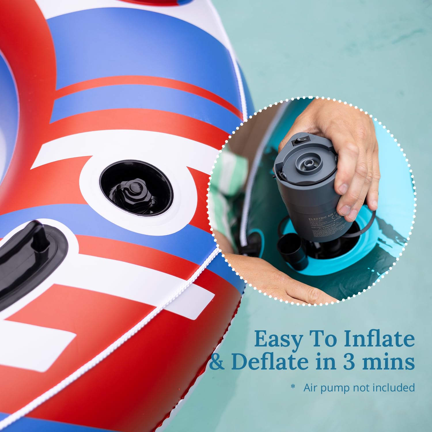 Sunrio anti-puncture PVC fabric delivers durable on-water performance against wear.
