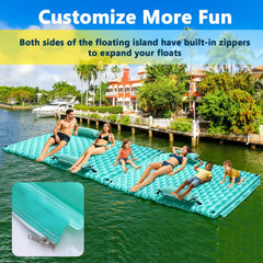 Sunrio quick inflate/deflate in about 3 minutes for effortless setup