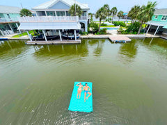 Sunrio easy-inflate-deflate system inflates in minutes for quick setup.