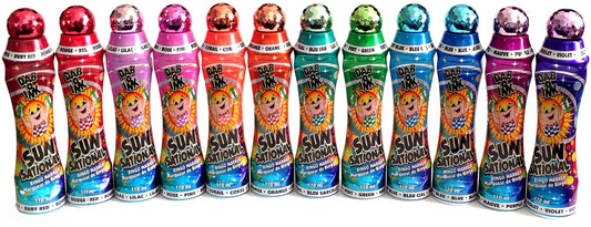 Sunsational bingo dauber set 12 with vibrant mixed colors for clear, engaging game play at events