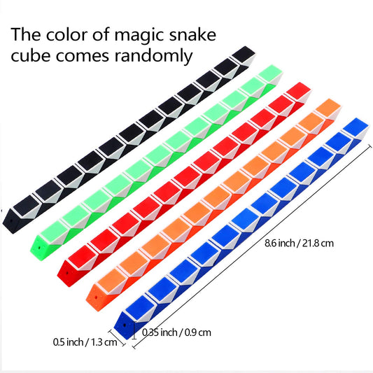 Sunshane mini snake cubes closeup, colorful mix sparks hands-on puzzle play.