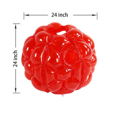 SUNSHINE-MALL sumo balls in action for outdoor bouncing games.