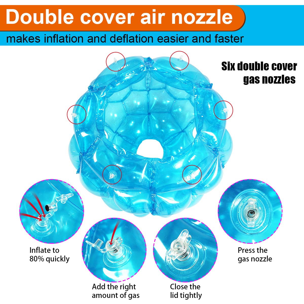 SUNSHINEMALL durable bumper balls for long-lasting outdoor adventures.