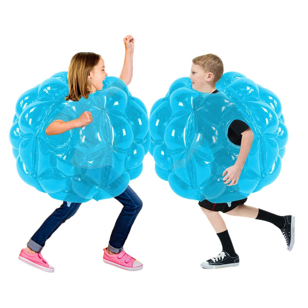 SUNSHINEMALL Sumo Balls 24in blue deflated for easy packing and travel