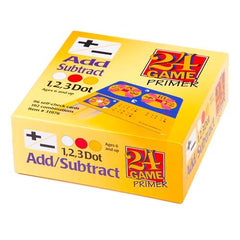 Suntex 24 Game Add/Subtract 96 cards with two wheels and target number, ideal for quick math practice.